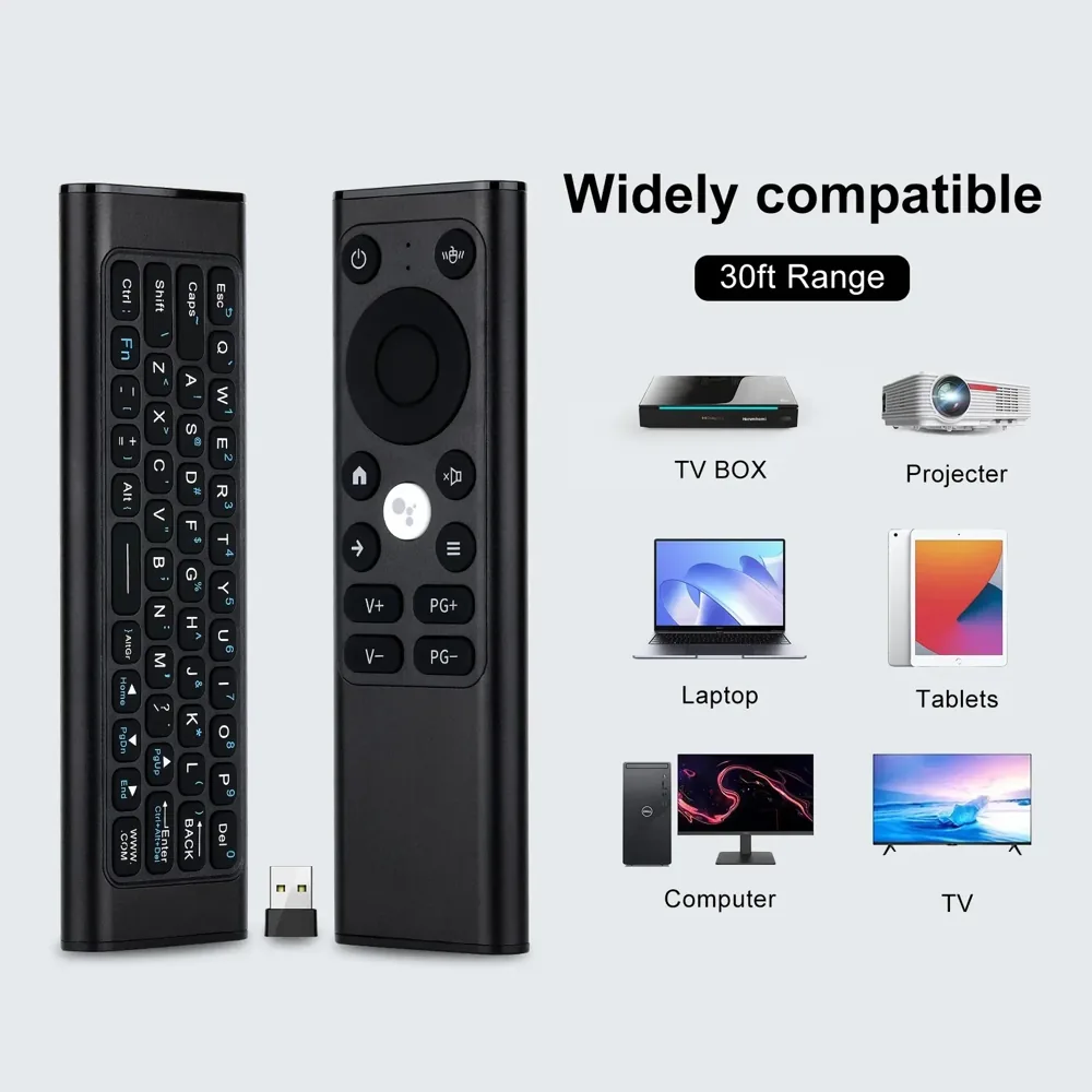 iPazzPort X9 — Air Mouse + Teclado + Voz (foto 3)