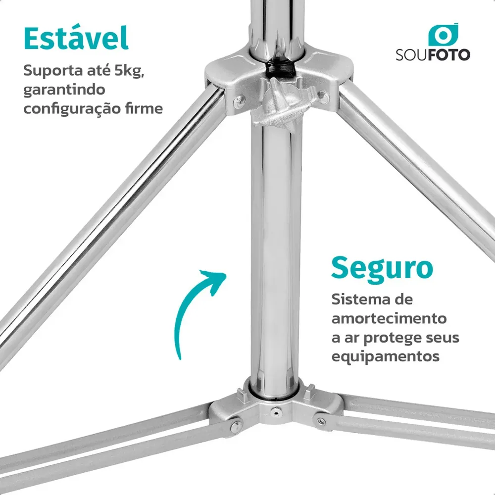 Tripé Fotográfico Aço Inox (foto 12)